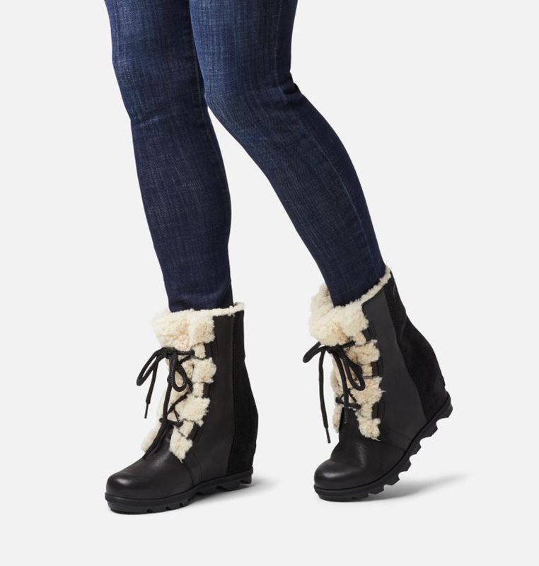 Sorel Dam Wedges Svarta - Joan Of Arctic™ Ii Shearling Boot - LIA-913820